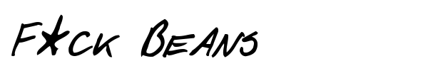 F*ck Beans font preview